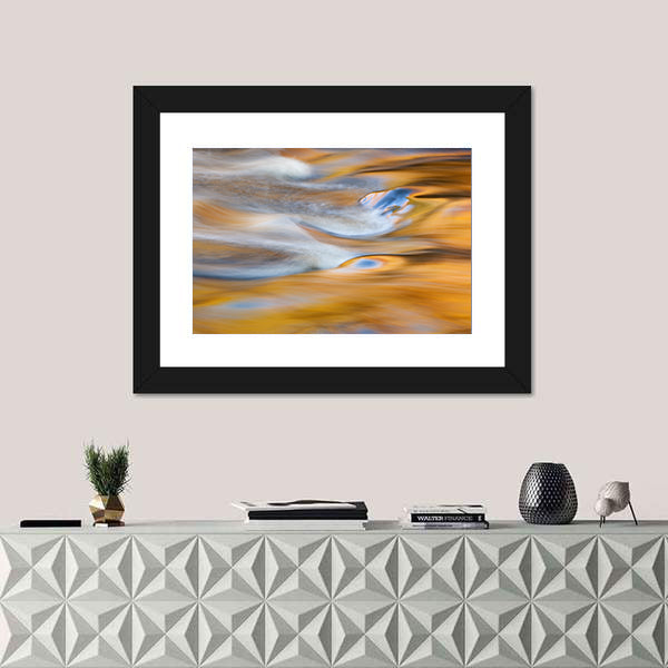 Bond Falls Rapids In USA Canvas Wall Art