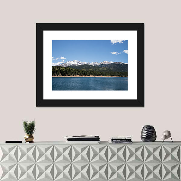 Pikes Peak Crystal Lake Canvas Wall Art
