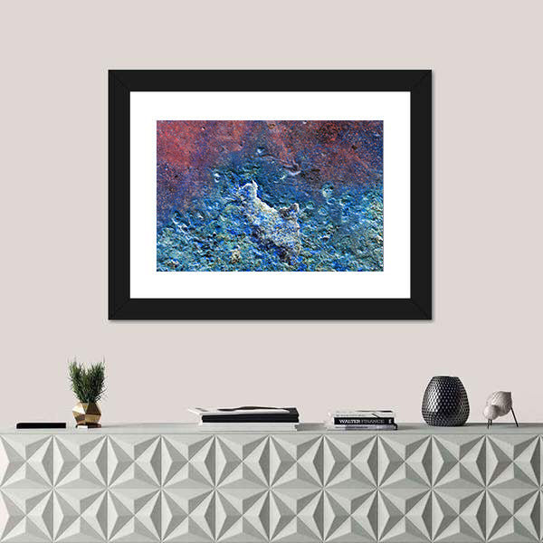 Metallic Texture With Rust Canvas Wall Art