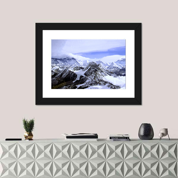Himalayan Snow-capped Peaks Canvas Wall Art