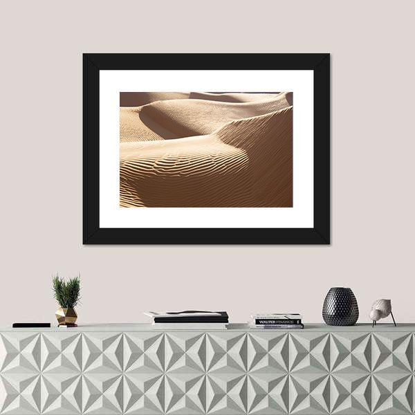 Sand Dunes Desert Of Sahara Canvas Wall Art