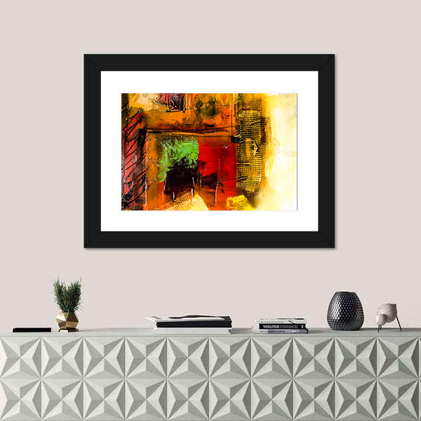 Modern Brushstrokes Abstract Canvas Wall Art