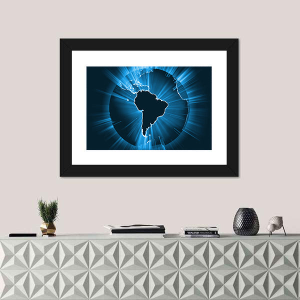 Powerful Earth Radiation Canvas Wall Art