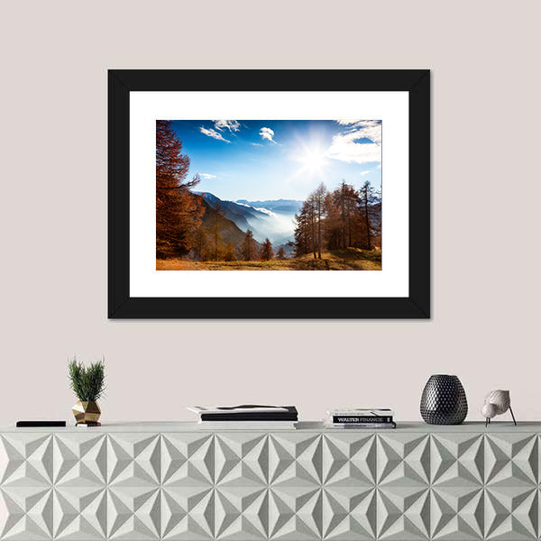 Italian Alps In Autumn Canvas Wall Art