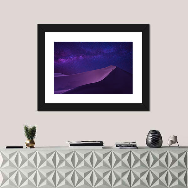Milky Way Over Sahara Dunes Canvas Wall Art