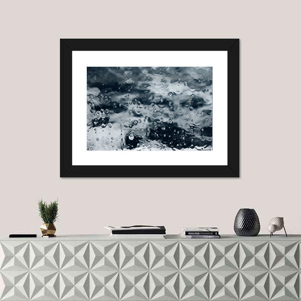 Ocean Spray on Boat Window Canvas Wall Art