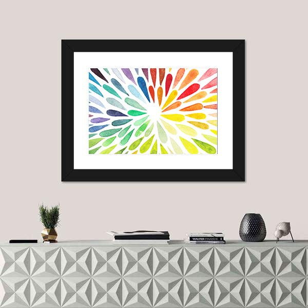 Colorful Splash Drops Canvas Wall Art