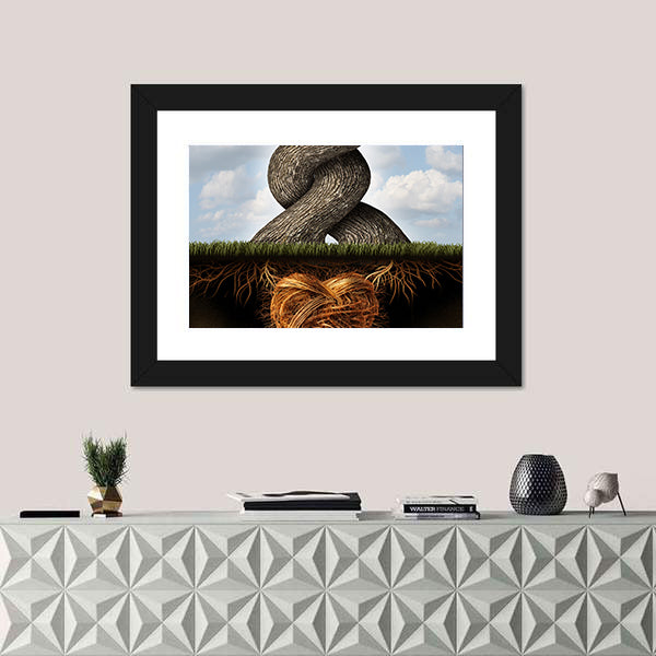 Growing In Love Concept Canvas Wall Art