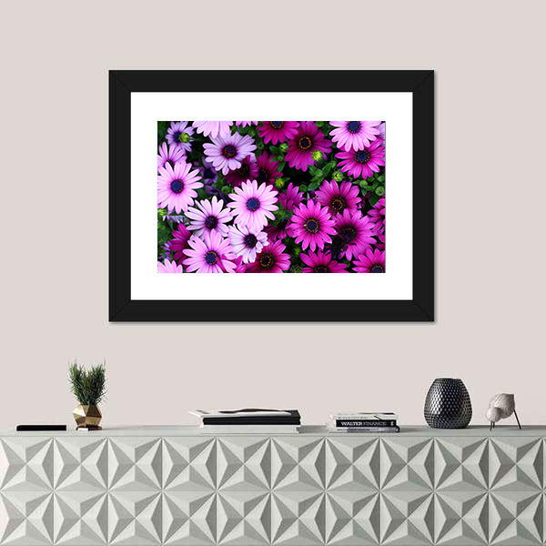 Flowers In The Garden Canvas Wall Art