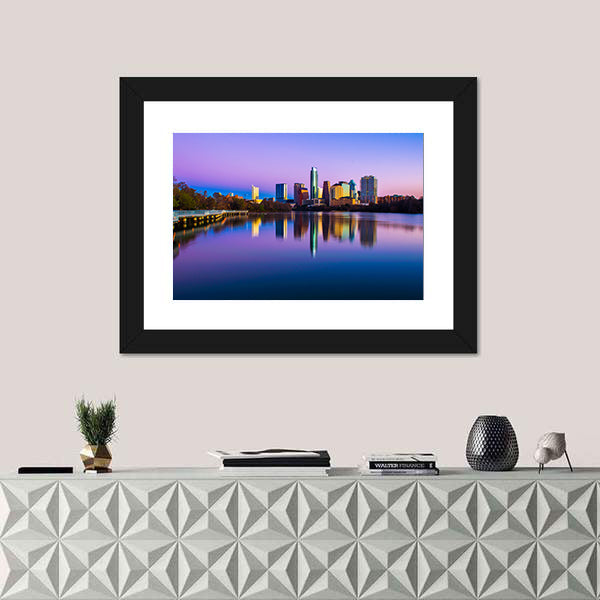 Austin Skyline In Texas Canvas Wall Art