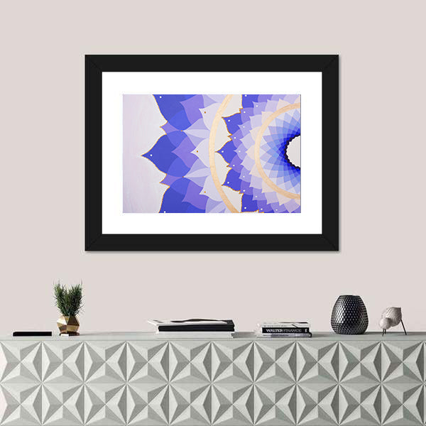 Purple Flower Mandala Canvas Wall Art