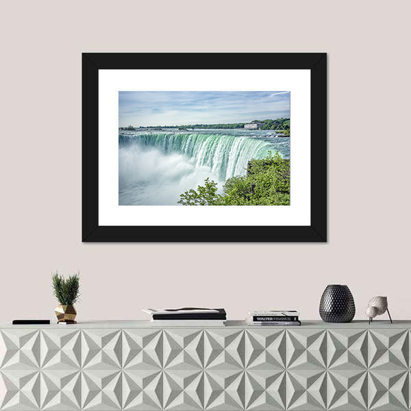 Niagara Falls From The Canadian Side Canvas Wall Art