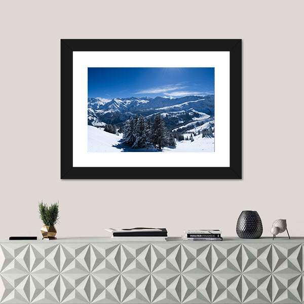 Bernese Alps Near Lenk In Switzerland Canvas Wall Art
