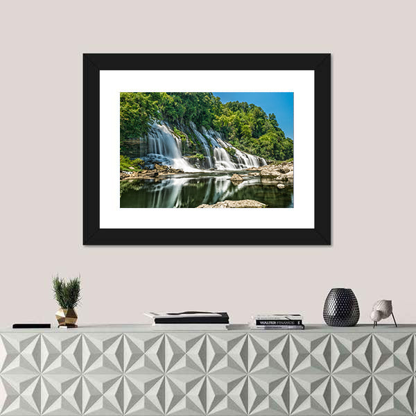 Twin Falls in Tennessee Canvas Wall Art
