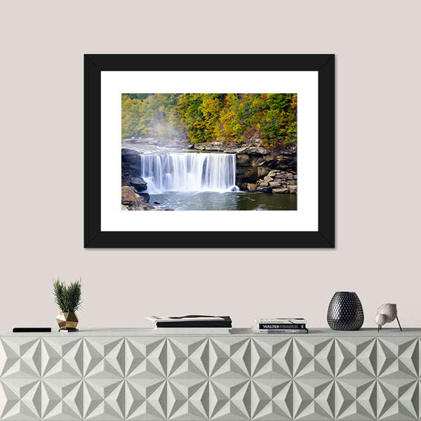 Cumberland Falls In Kentucky Canvas Wall Art