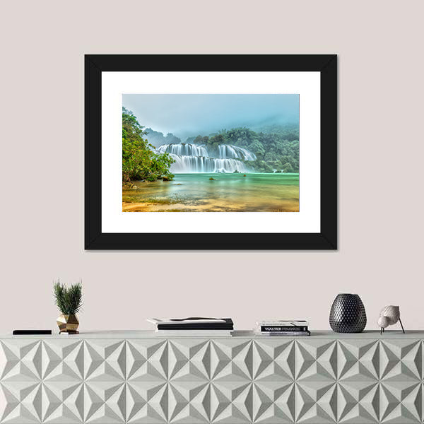 Ban Gioc Waterfall In Vietnam Canvas Wall Art
