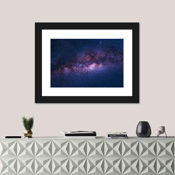 Space Shot Of Milky Way Galaxy Canvas Wall Art