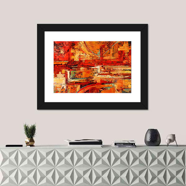 Oil Painting Brushstrokes Canvas Wall Art