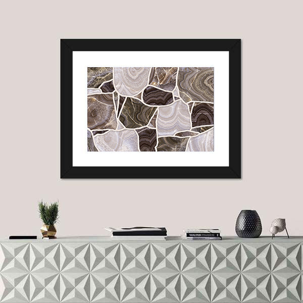3d Stone Mosaic Canvas Wall Art