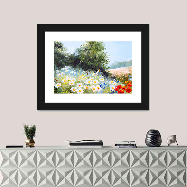 Meadow of Daisies Canvas Wall Art