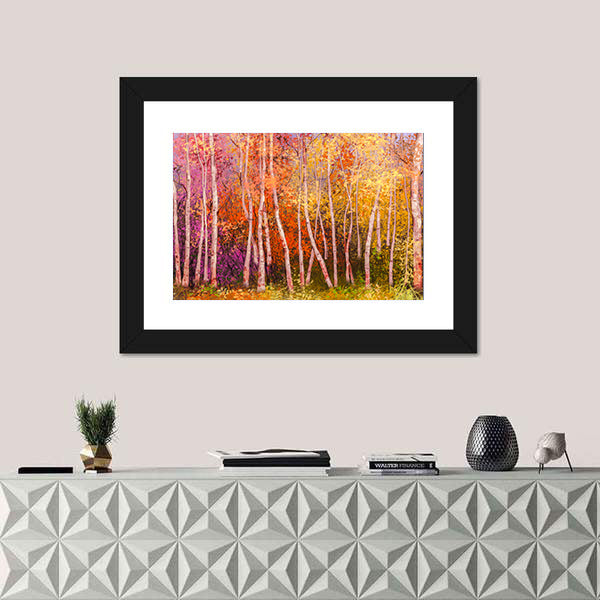 Colorful Autumn Trees Canvas Wall Art