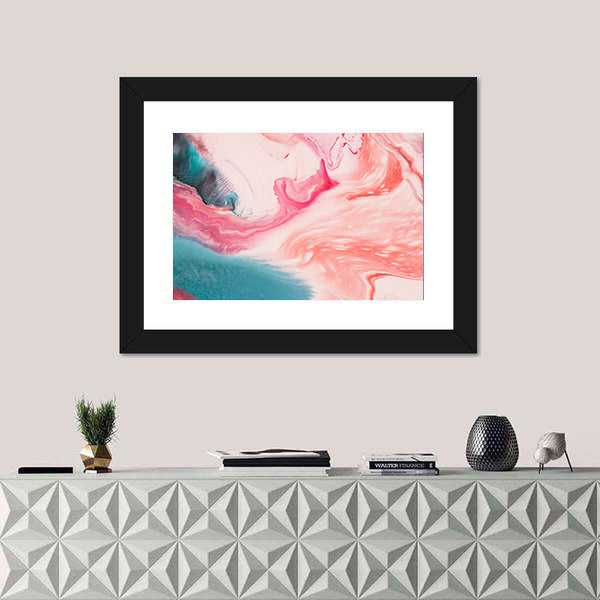 Marble Waves Abstract Canvas Wall Art
