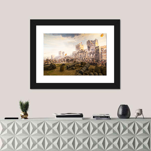 Fall of Constantinople in 1453 In Istanbul Canvas Wall Art
