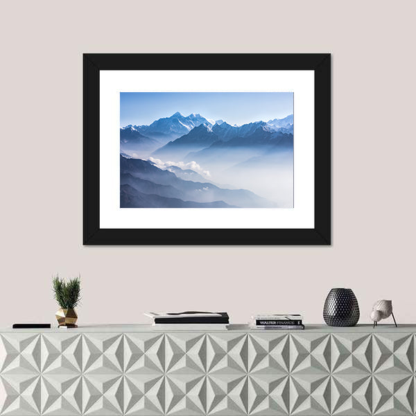 Daylight View of Mount Everest Canvas Wall Art