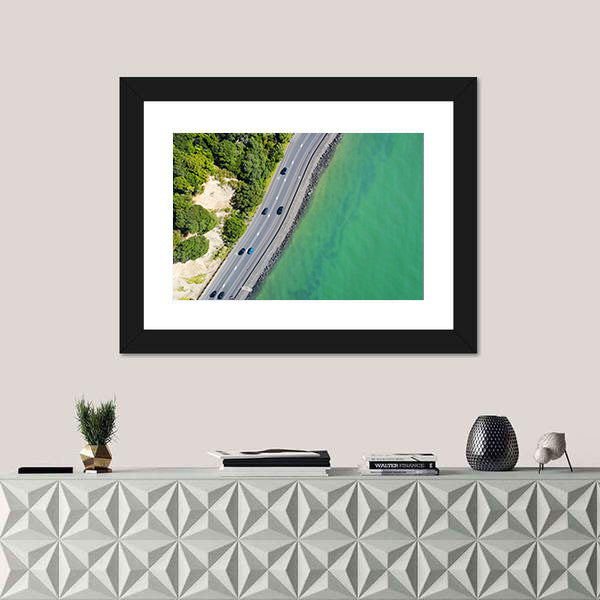 Coastal Road in Auckland Canvas Wall Art