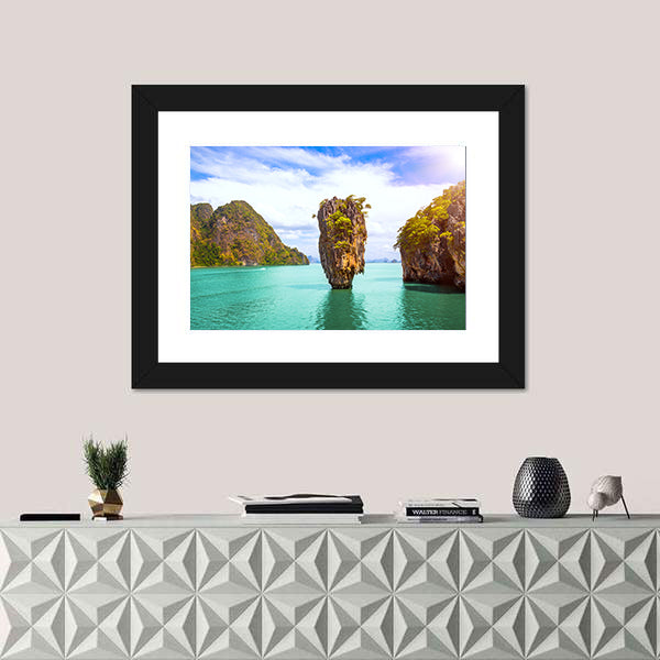 James Bond Island In Phang Nga Bay Phuket Thailand Canvas Wall Art