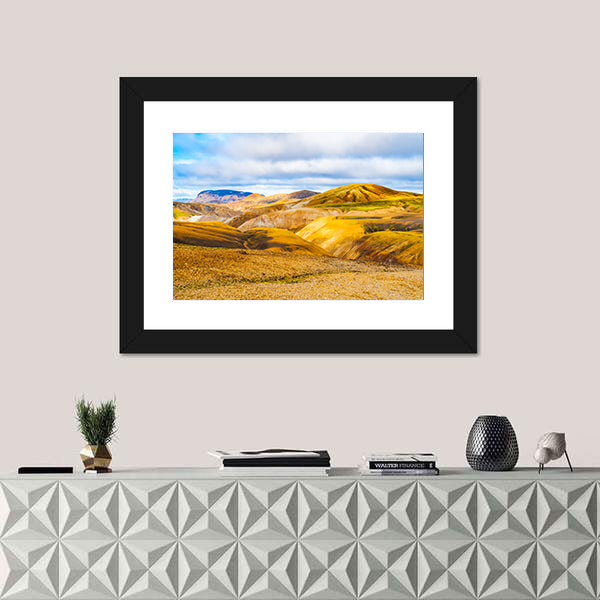 Mountains Of The Fjallabak Nature Reserve In Iceland Canvas Wall Art
