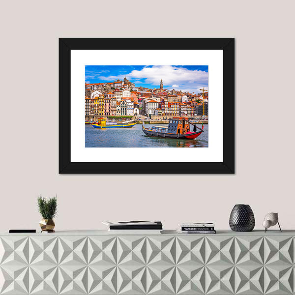 Porto Across the Douro River Canvas Wall Art