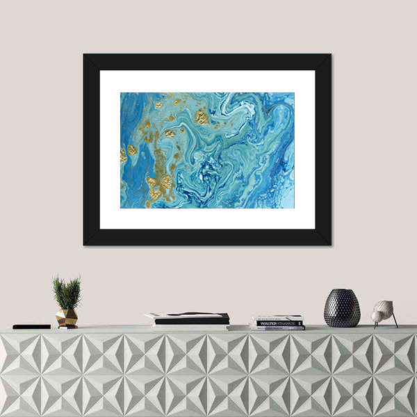 Liquid Marble Pattern Canvas Wall Art