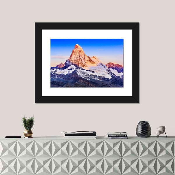 Matterhorn At Sunrise Canvas Wall Art