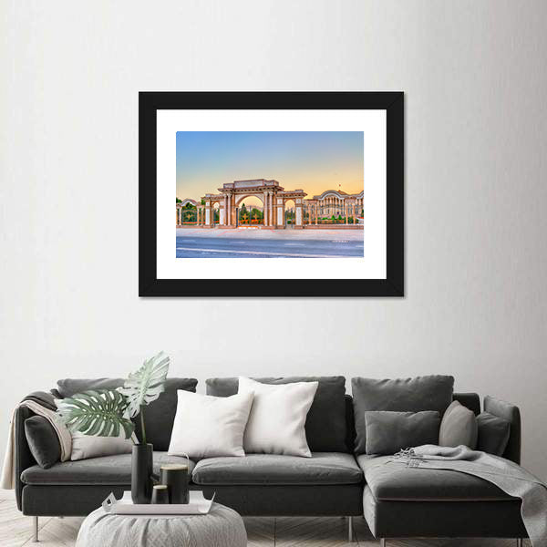 President Palace Of Nation Tajikistan Canvas Wall Art