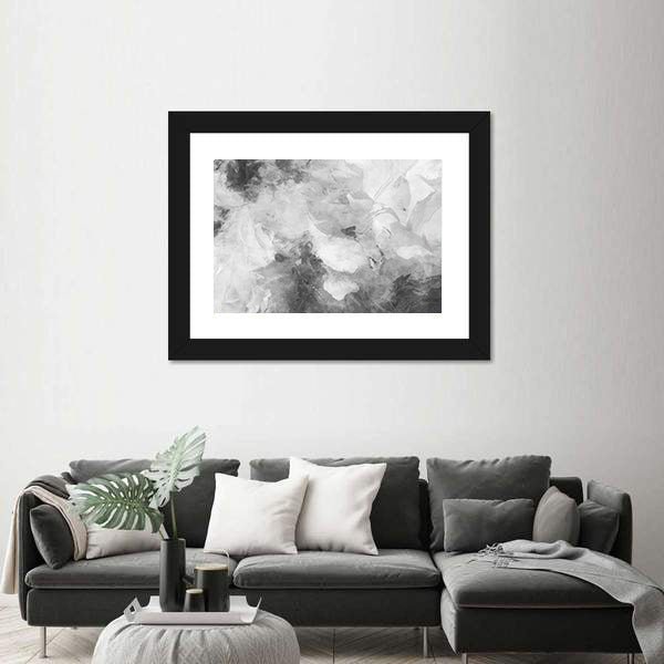 Monochrome Wide Brushstrokes Canvas Wall Art