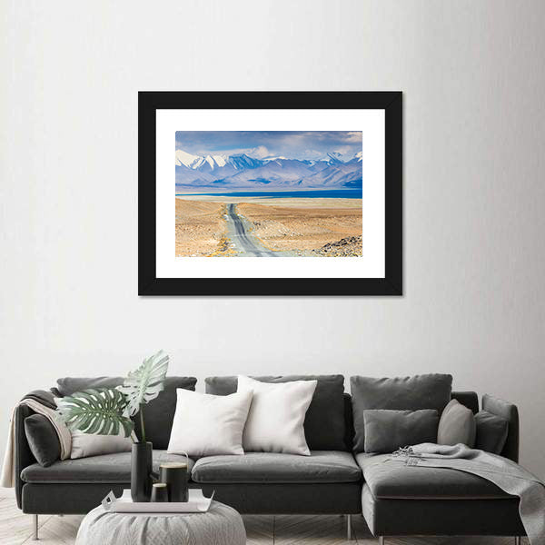 Karakul Lake In Pamir In Tajikistan Canvas Wall Art