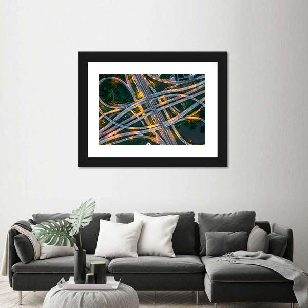 Bangkok Expressway Canvas Wall Art
