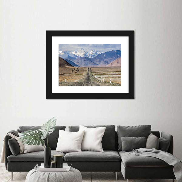 Pamir Highway In Tajikistan Canvas Wall Art