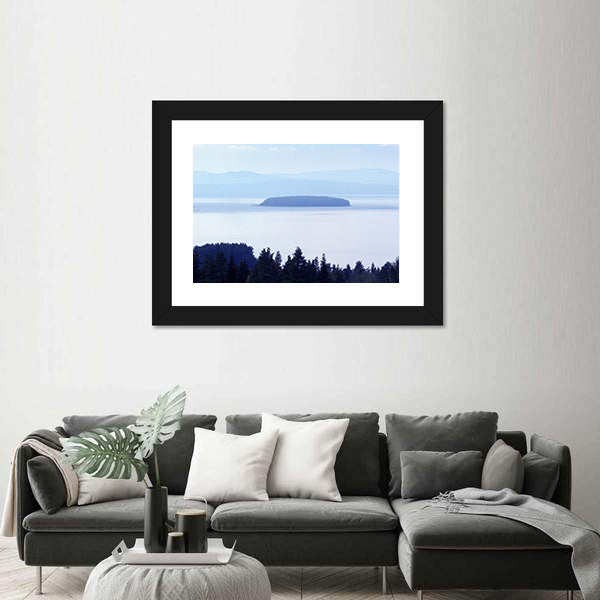 Early Morning Lake In Sweden Canvas Wall Art