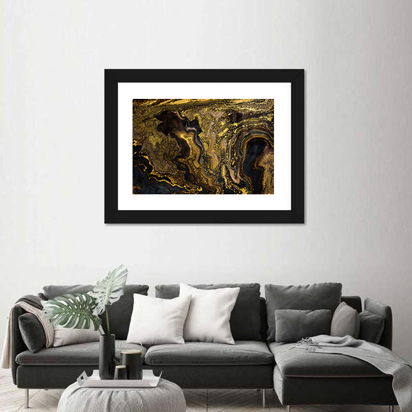 Marble Ripple Pattern Canvas Wall Art