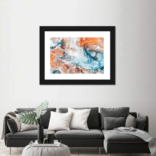 Marble Effect Artwork Canvas Wall Art