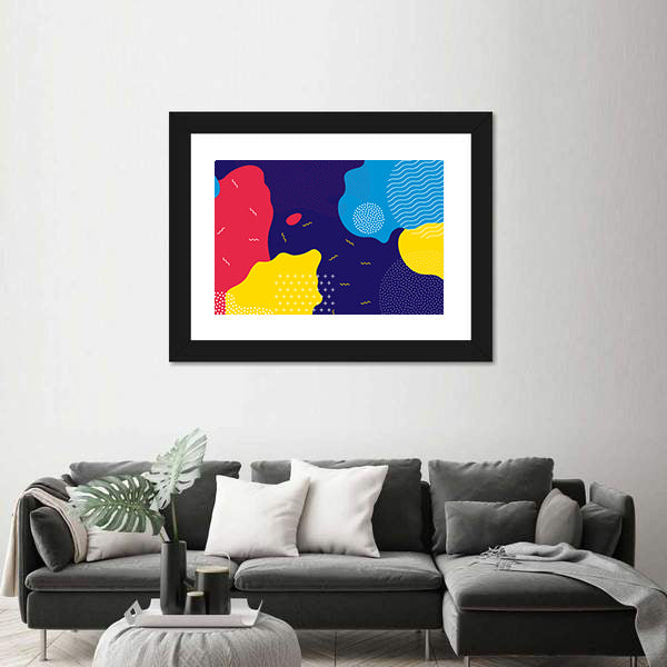 Pop Art Liquid Color Pattern Canvas Wall Art