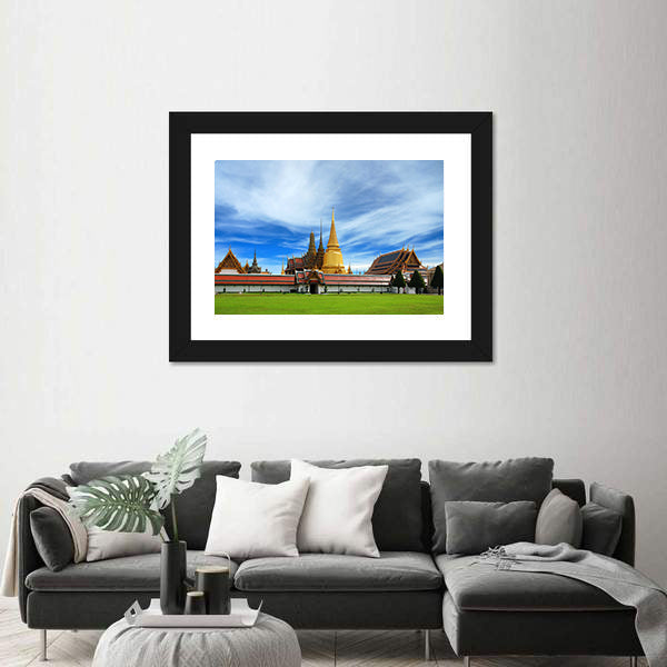 Wat Phra Kaeo Emerald Buddha Temple In Bangkok Canvas Wall Art