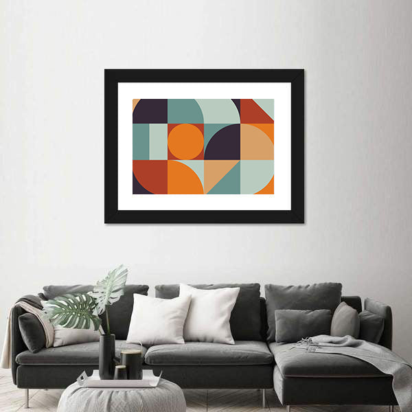Scandinavian Geometric Abstract Canvas Wall Art