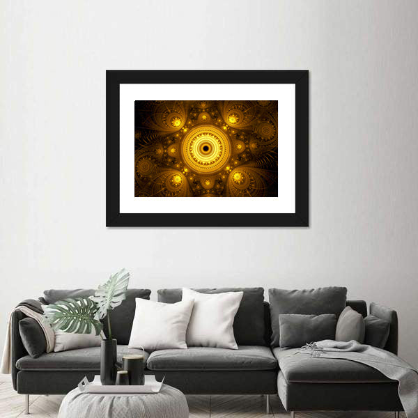 Fractal Mandala Canvas Wall Art