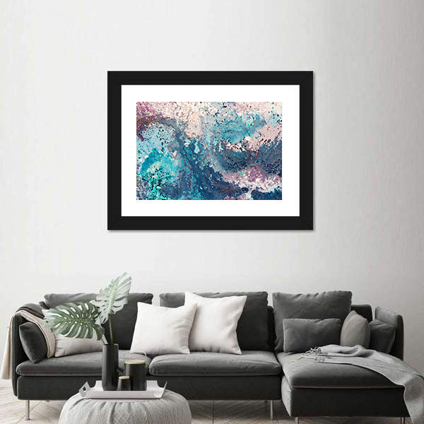 Sandy Sea Abstract Canvas Wall Art