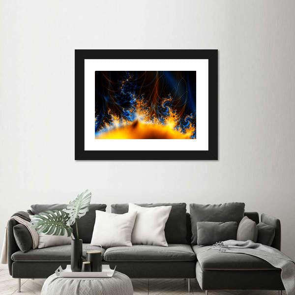 Solar Storm In Outer Space Canvas Wall Art