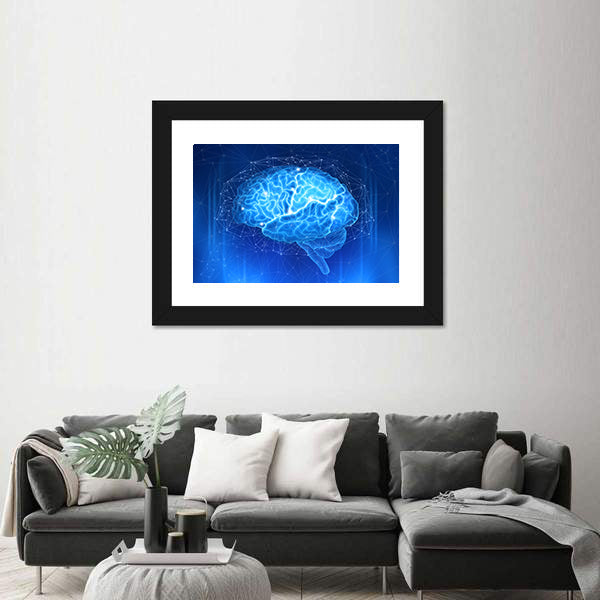 Human Brain Canvas Wall Art