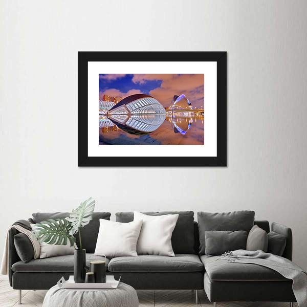 City of Arts and Sciences at Dusk Canvas Wall Art
